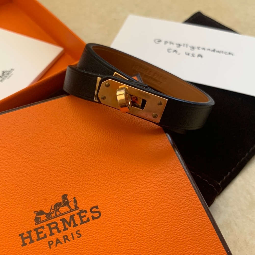 Hermes Mini Kelly double tour bracelet